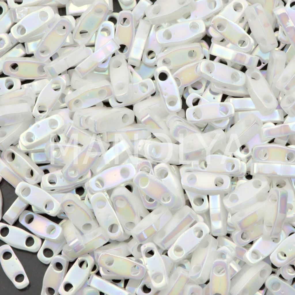 QTL471 Miyuki Quarter Tila White Pearl AB (Çeyrek Tila 471)