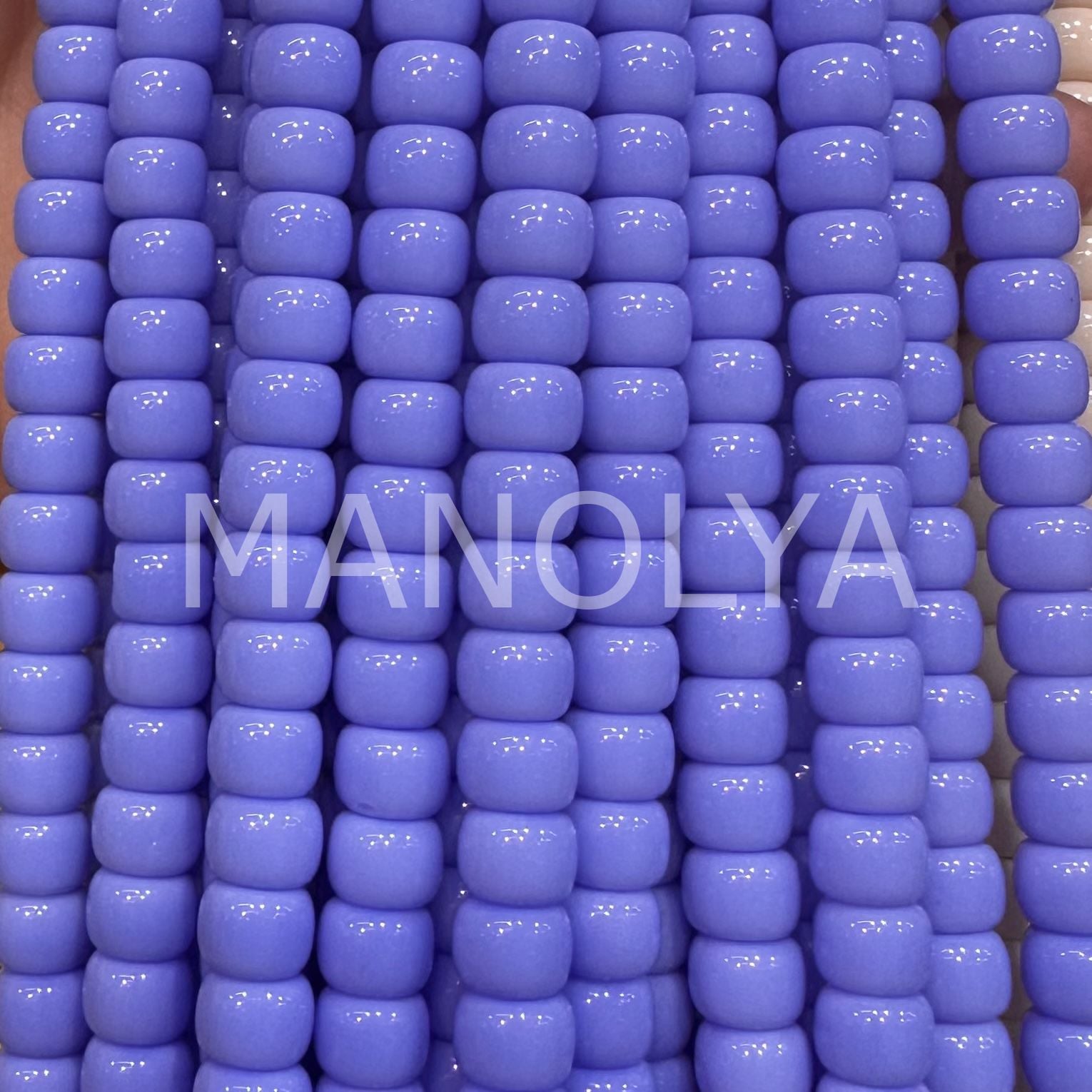 6x8mm. LİLA/EFLATUN SİLİNDİR KRİSTAL