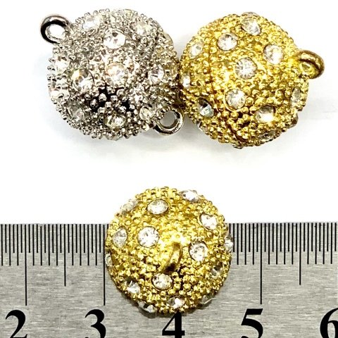 1,6cm. KRİSTALLİ TOP KAPAMA