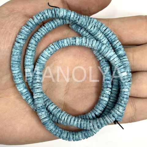 6mm. MAT KOYU MAVİ SEDEF