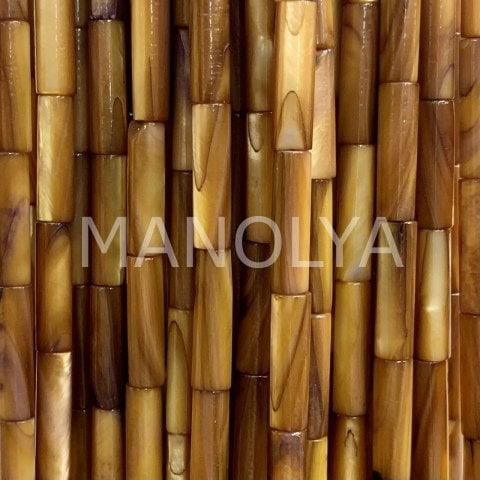 4x13mm. KAHVE BORU SEDEF