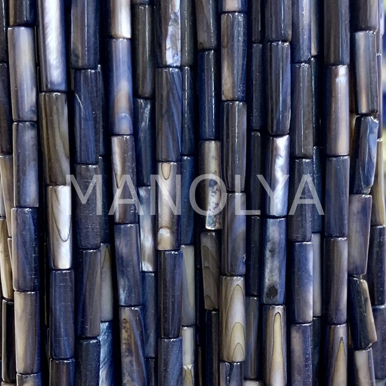 4x13mm. LACİVERT BORU SEDEF