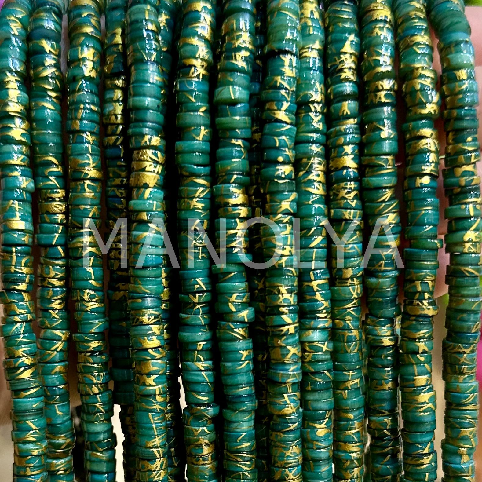 6mm. YALDIZ PETROL YEŞİLİ SEDEF