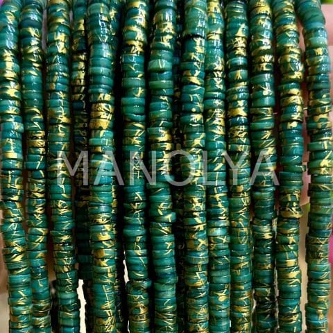 6mm. YALDIZ PETROL YEŞİLİ SEDEF