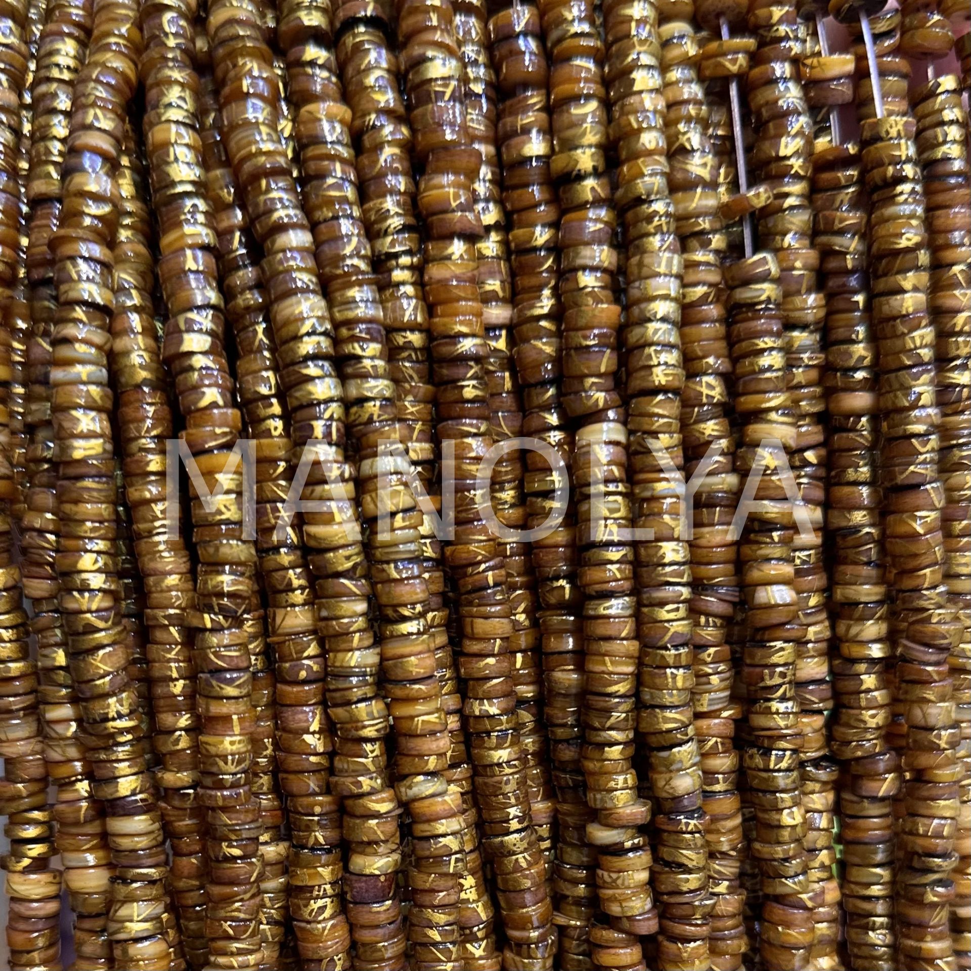 6mm. YALDIZ KAHVE SEDEF