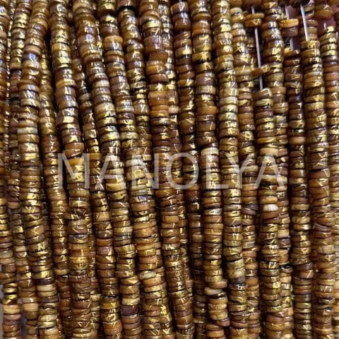 6mm. YALDIZ KAHVE SEDEF