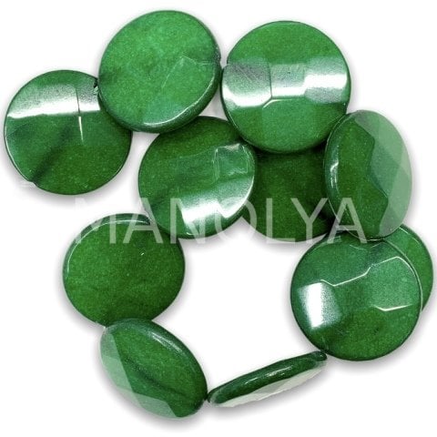 3.5cm. FASET KESİM KOYU YEŞİL CEYT