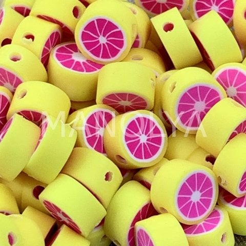 İÇİ PEMBE LİMON POLİMER HAMUR