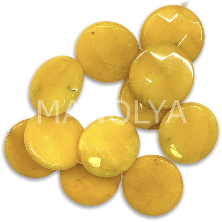 3,5cm. FASET KESİM KOYU SARI CEYT