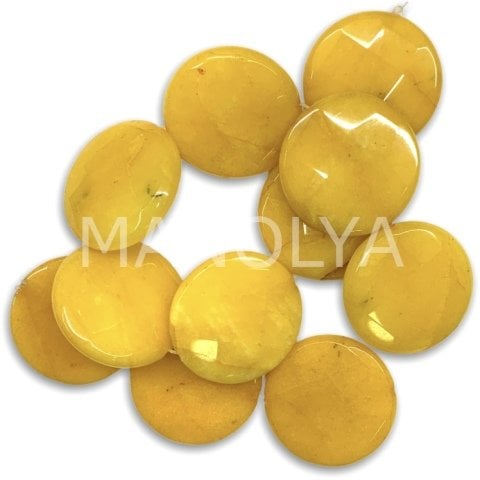 3,5cm. FASET KESİM KOYU SARI CEYT