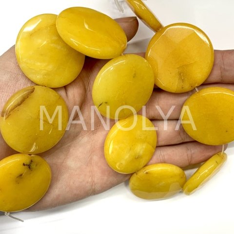 3,5cm. FASET KESİM KOYU SARI CEYT