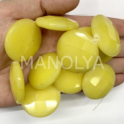 3,5cm. FASET KESİM AÇIK SARI CEYT