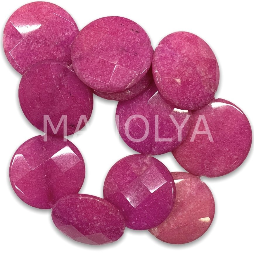 3,5cm. FASET KESİM KOYU PEMBE CEYT