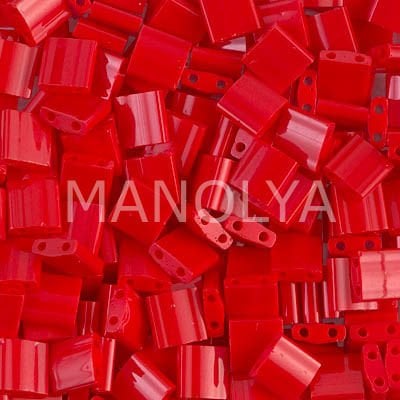 TL408 Miyuki Tila Opaque Red (Tam Tila 408)