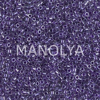 DB923-DELICA BD SPRKLNG VIOLET LINEDCRYSTAL