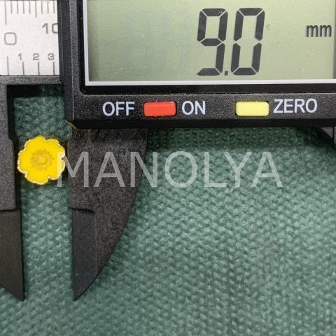 9mm. KÜÇÜK  BOY ÇEK KRİSTALİ ÇİÇEK