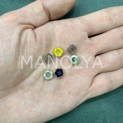 9mm. KÜÇÜK  BOY ÇEK KRİSTALİ ÇİÇEK