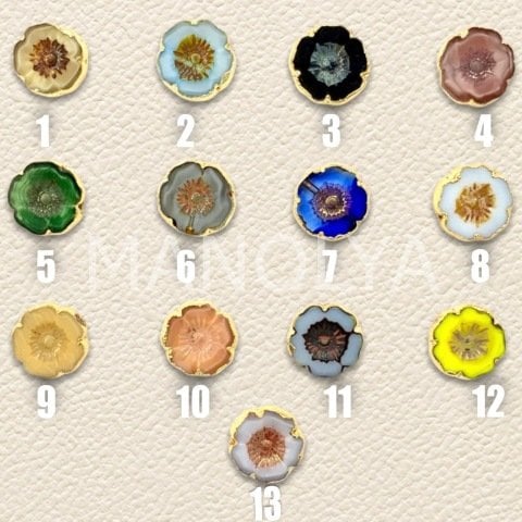 1,2cm. ORTA BOY ÇEK KRİSTALİ ÇİÇEK