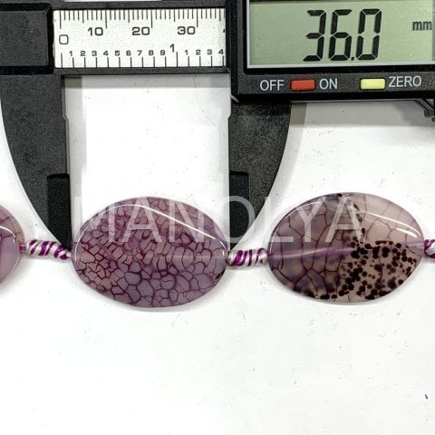 3,6cm. BURGU ELİPS MOR AKİK