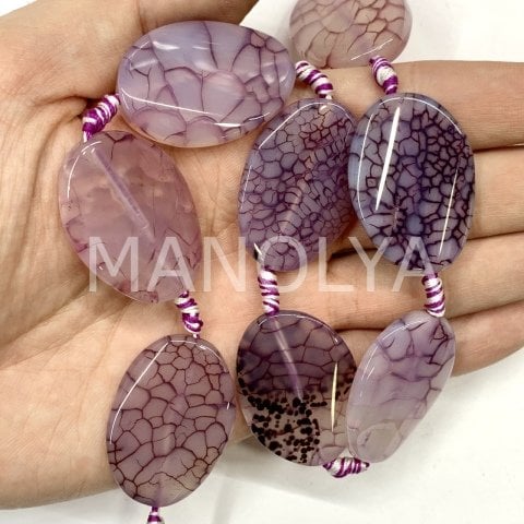 3,6cm. BURGU ELİPS MOR AKİK