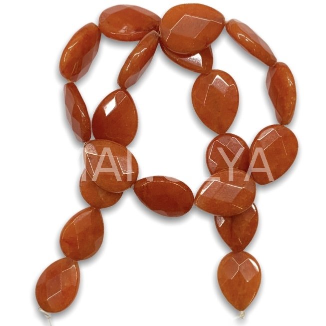 2cm. FASET KESİM DAMLA TURUNCU CEYT