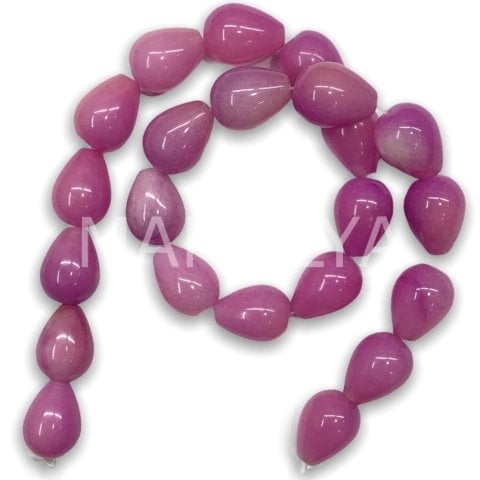 1,8cm. OVAL DAMLA KESİM PEMBE CEYT