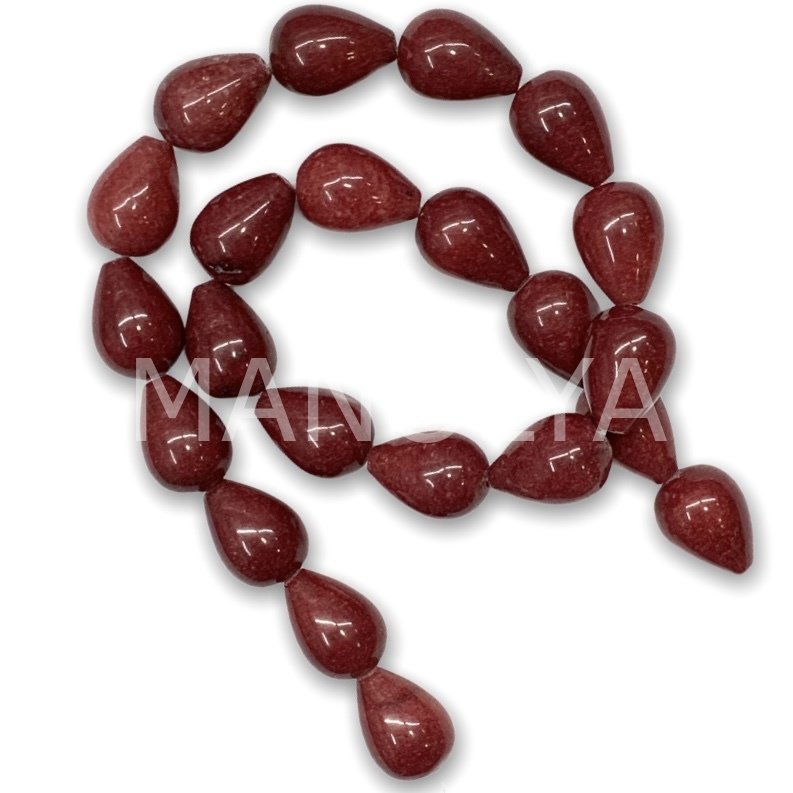 1,8cm. OVAL DAMLA KESİM BORDO CEYT