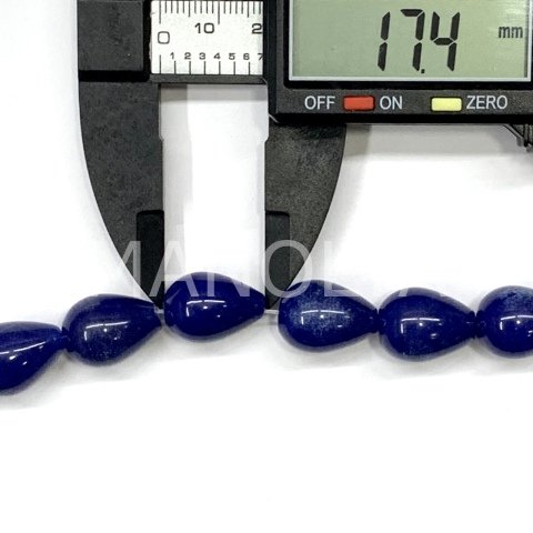 1,8cm. OVAL DAMLA KESİM LACİVERT CEYT