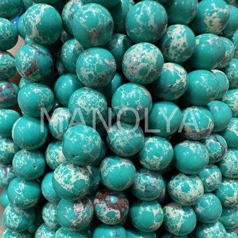 8mm. YUVARLAK TURKUAZ VARİSİT