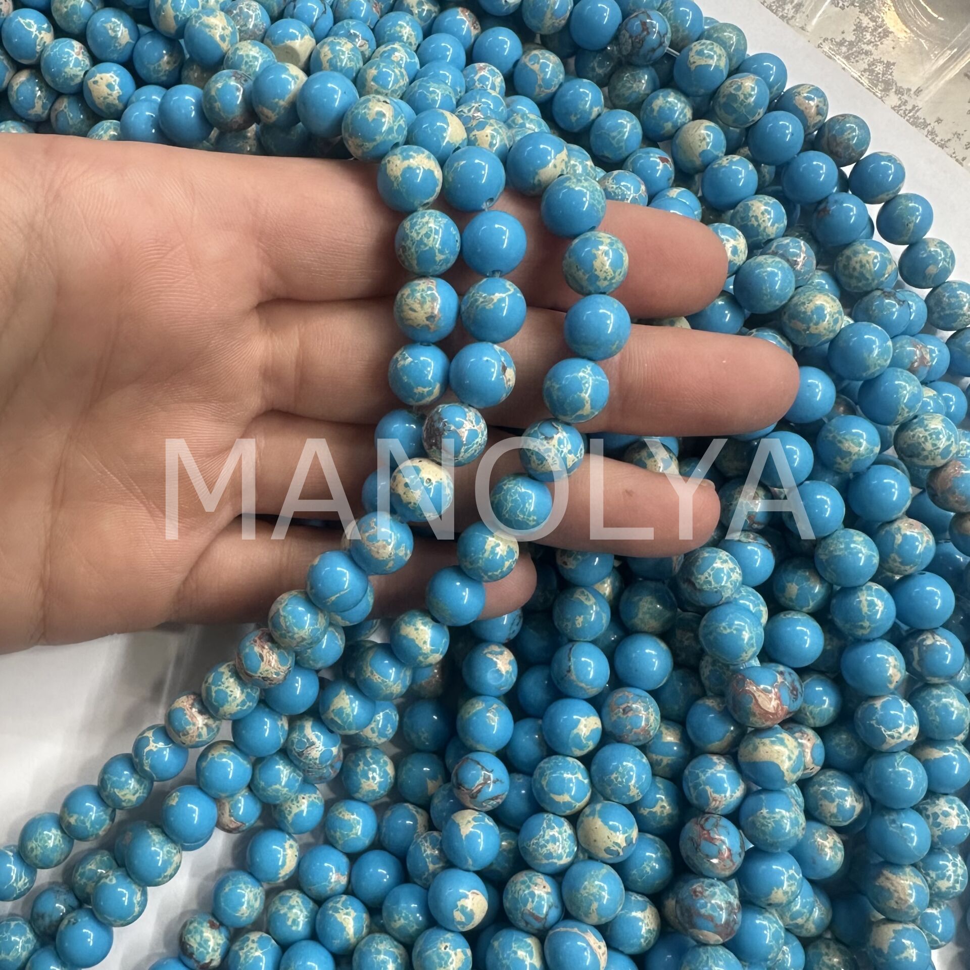 8mm. YUVARLAK MAVİ VARİSİT