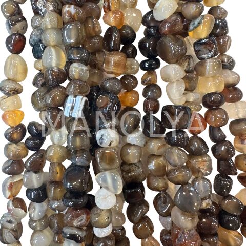 KAHVERENGİ AMORF KESİM AKİK DOĞALTAŞ