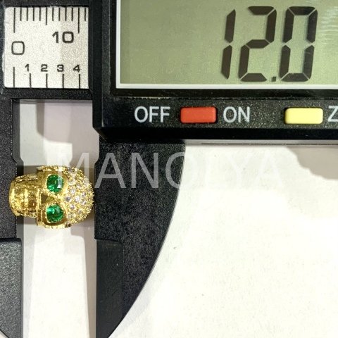 1,2cm. ZİRKON KAPLI KURUKAFALAR