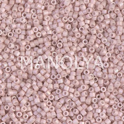 DB1525-MIYUKI 11/0 DELICA BEAD MATTE OP PINK CHAMPAGNE