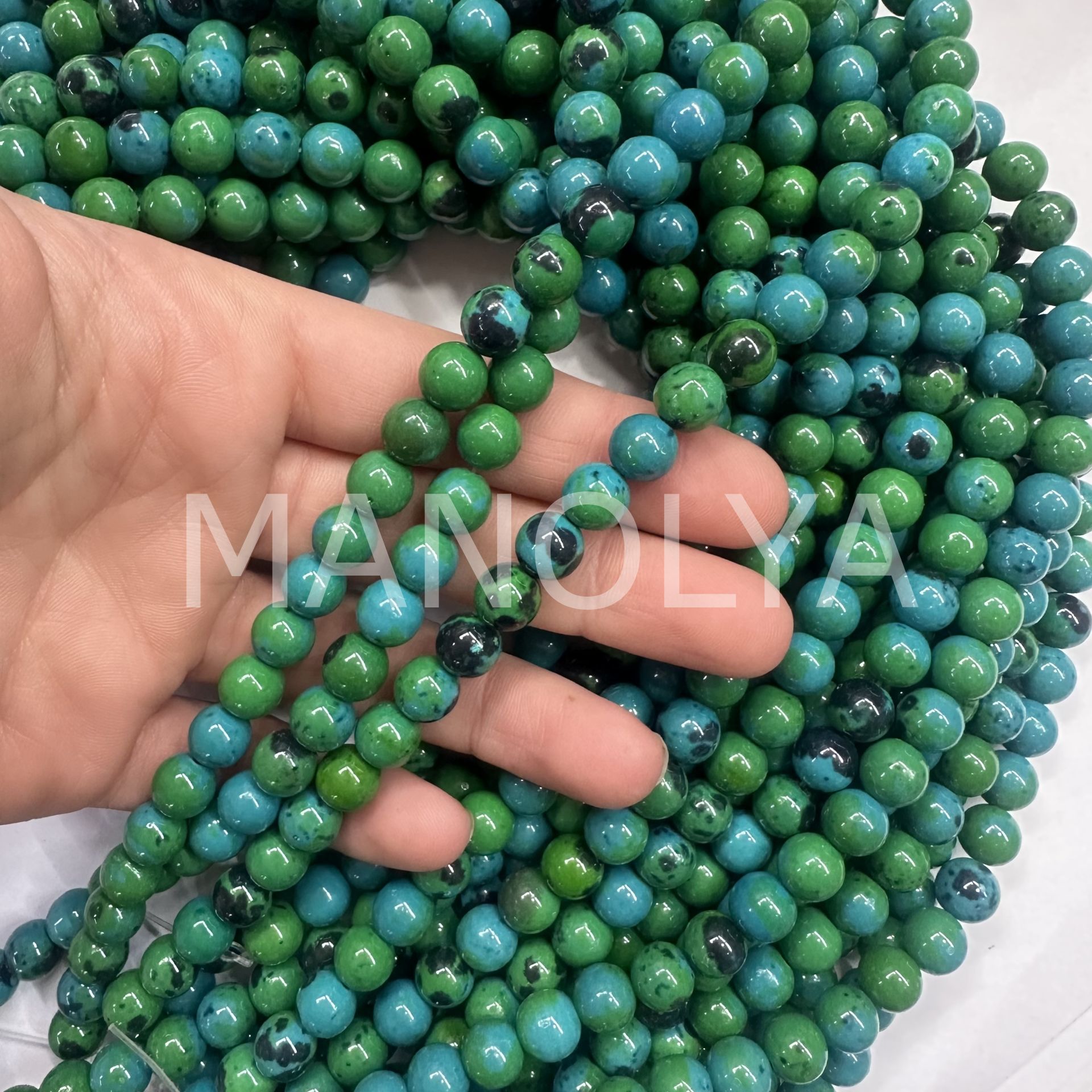 8mm. MAVİ&YEŞİL PHOENIX DOĞALTAŞ