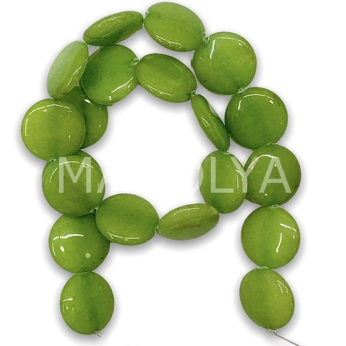 2cm. OVAL AÇIK YEŞİL CEYT