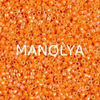 DB1573-MIYUKI DELICA 11/0 OPAQUE MANDARIN