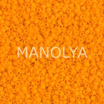 DB1583-MIYUKI DELICA 11/0 MATTE OPQ MANDARIN