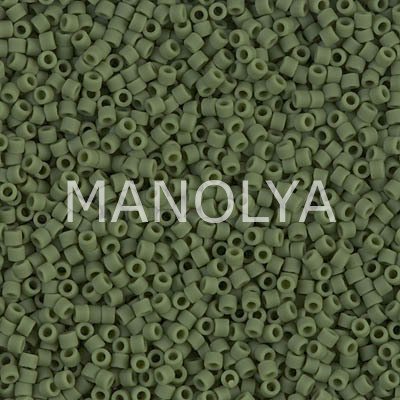 DB1585-MIYUKI DELICA 11/0 MATTE OPQ AVOCADO