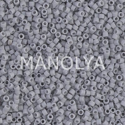 DB1589-MIYUKI DELICA 11/0 MATTE OPQ GHOST GRAY