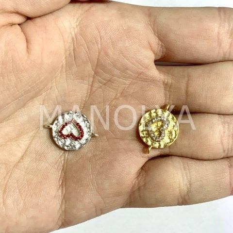 1,9cm. ZİRKONLU KALP VE FATMA ELİ