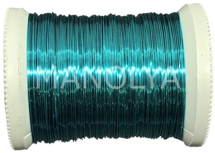 NO:26 VERNİKLİ TURKUAZ 100GR. FİLOGRAFİ BAKIR TEL