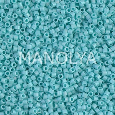 DB1595-MIYUKI DELICA 11/0 MATTE OPQ SEA OPAL AB