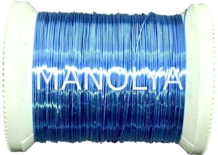 NO:28 VERNİKLİ MAVİ 100GR. FİLOGRAFİ BAKIR TEL