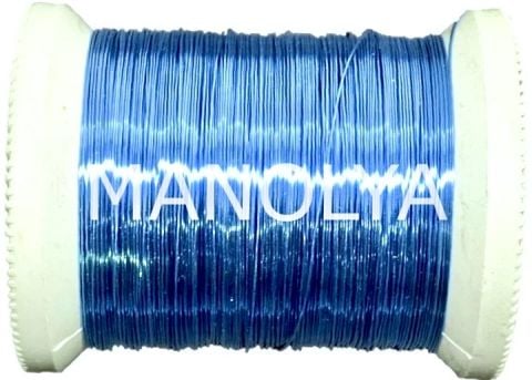 NO:28 VERNİKLİ MAVİ 100GR. FİLOGRAFİ BAKIR TEL