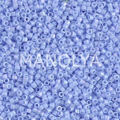 DB1596-MIYUKI DELICA 11/0 MATTE OPQ AGATE BLUE AB