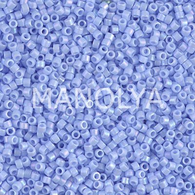 DB1596-MIYUKI DELICA 11/0 MATTE OPQ AGATE BLUE AB