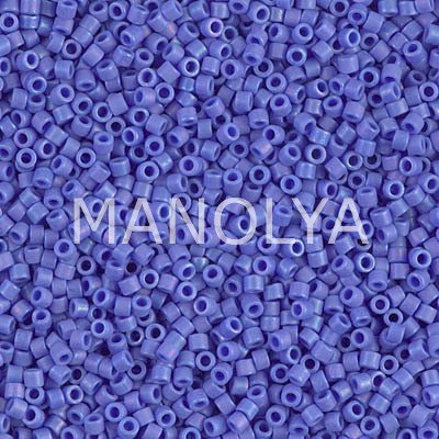 DB1597-MIYUKI DELICA 11/0 MATTE OPQ CYAN BLUE AB