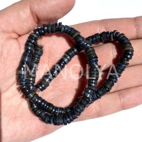 6mm. LACİVERT SEDEF DİZİ