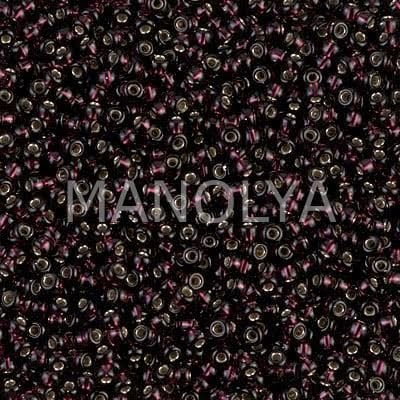 11-92428 MIYUKI SEEDBEADS SILVER LINED EXTRA DARK SMOKY TOPAZ