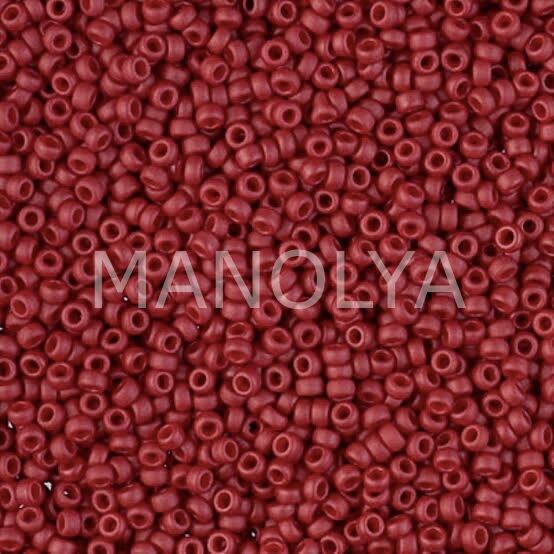 11-92040 MIYUKI SEEDBEADS MATTE MET DARK MAROON